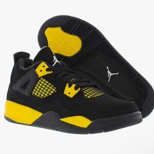 AIR JORDAN 4 Retro Black/White-Tour Yellow 408452-017